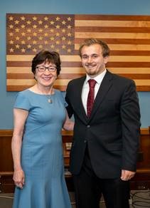 Senator Collins and Hunter Steele